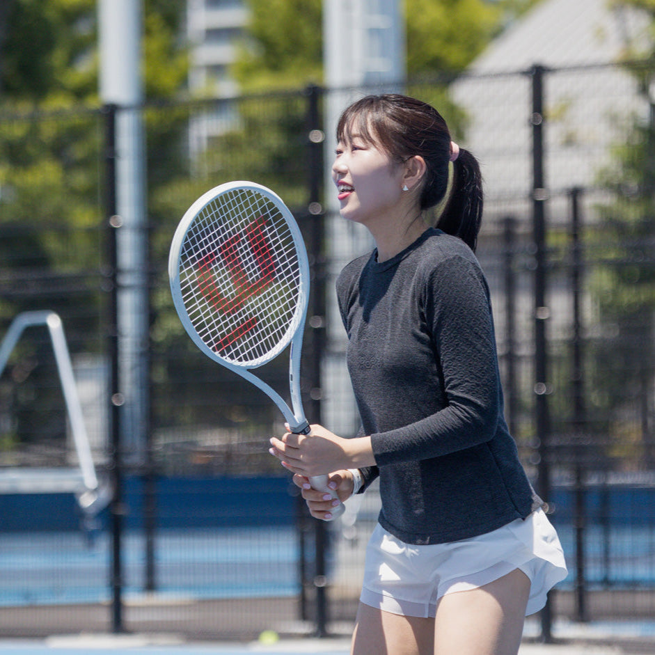 YOXOIテニスウェアセットアップ ホワイト/ネイビー サイズメンズM YOXOIテニスウェアセットアップ ホワイト/ネイビー サイズメンズM